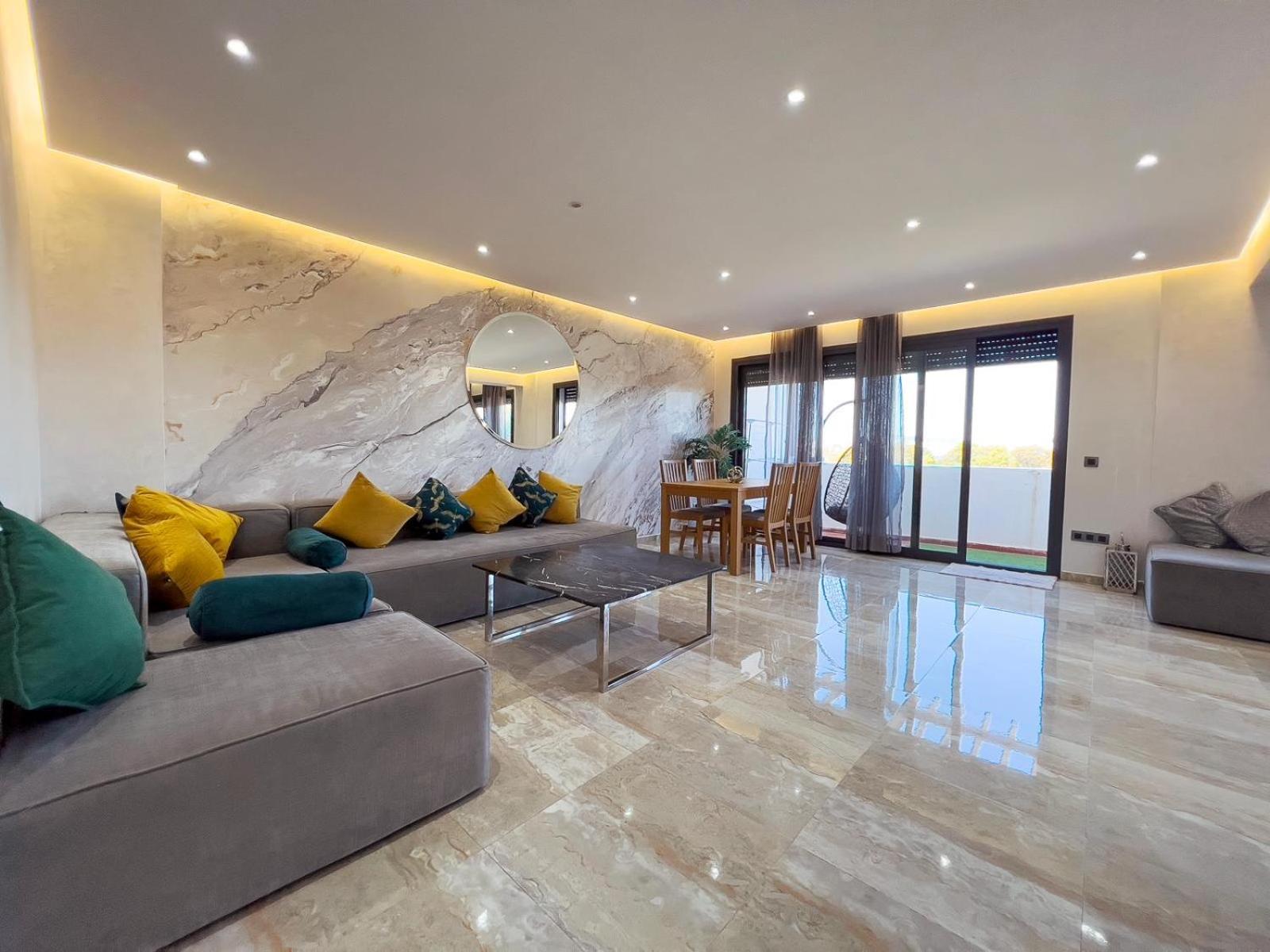 Luxury 3 Bedroom Panoramic Views In Hotspot With Fibre Optic Wifi And Netflix Tangier Bagian luar foto